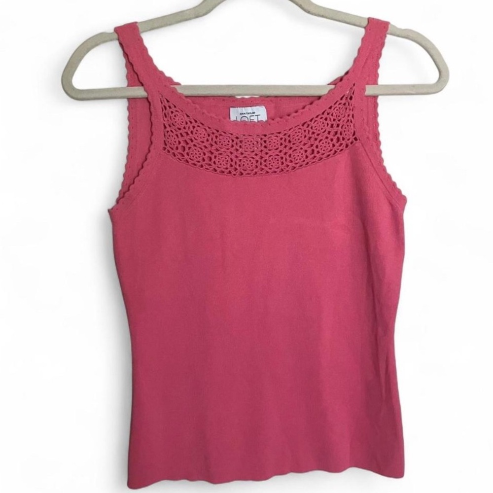 Ann Taylor Loft pink tank top women’s size small/medium